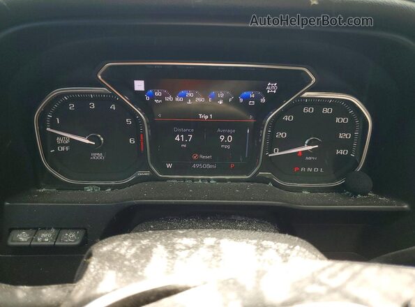 3GTP9EEL6LG283752 2020 GMC SIERRA Black Вид щитка приладів