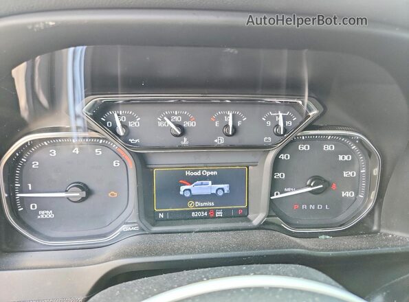 3GTP9EEL7MG424457 2021 GMC SIERRA Black Вид щитка приладів