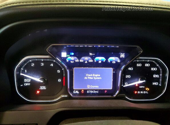 3GTP9EELXKG180171 2019 GMC SIERRA Black Widok zestawu wskaźników