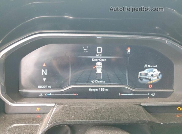 3GTPHDED9NG642794 2022 GMC SIERRA Black ხელსაწყოთა პანელის ხედი