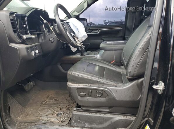 3GTPHDED9NG642794 2022 GMC SIERRA Black წინა სალონის ხედი