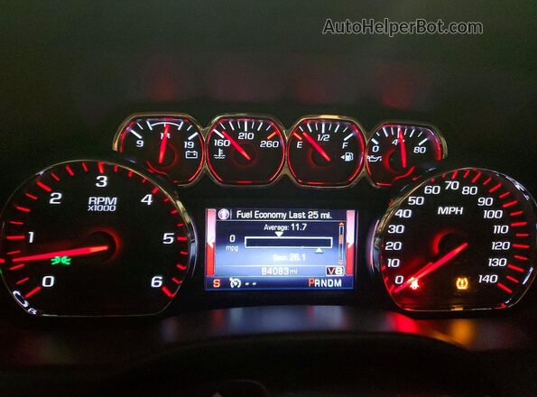 3GTU2MEC0GG252648 2016 GMC SIERRA White Widok zestawu wskaźników