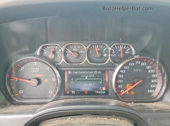 3GTU2MEC0GG312234 2016 GMC SIERRA Черный Вид щитка приборов