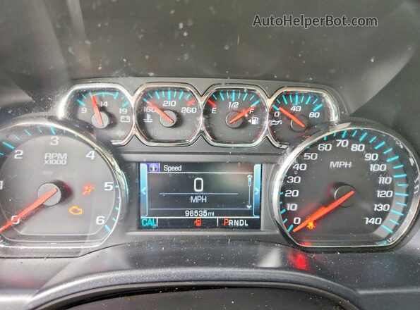 3GTU2MEC0HG217187 2017 GMC SIERRA Серебряный Вид щитка приборов