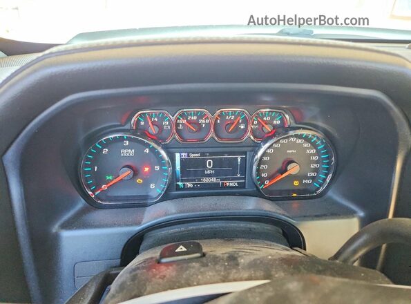 3GTU2MEC1HG380026 2017 GMC SIERRA White Вид щитка приладів