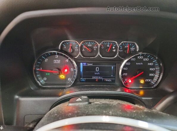 3GTU2MEC2HG452111 2017 GMC SIERRA Black Widok zestawu wskaźników