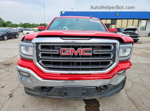 3GTU2MEC2JG611361 2018 GMC SIERRA Red Widok z przodu