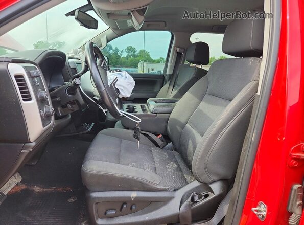 3GTU2MEC2JG611361 2018 GMC SIERRA Red Widok wnętrza z przodu