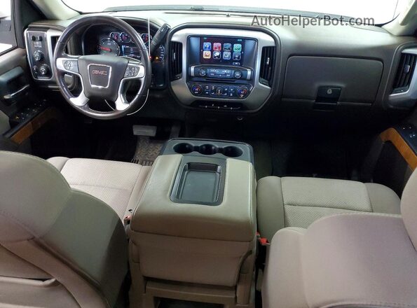 3GTU2MEC7JG100342 2018 GMC SIERRA White Dashboard view