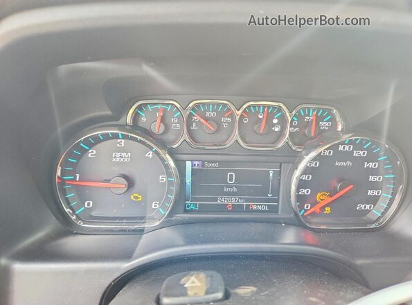 3GTU2MEC8JG185224 2018 GMC SIERRA Blue Instrument cluster view
