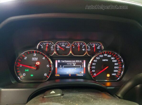 3GTU2NEC0GG219476 2016 GMC SIERRA Черный Вид щитка приборов
