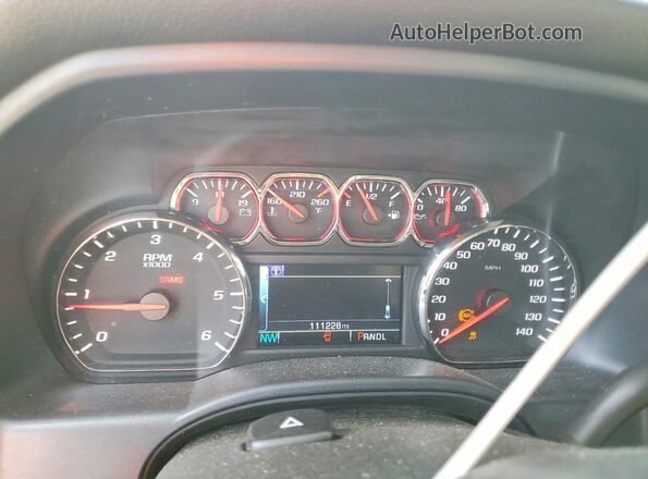 3GTU2NEC0HG483153 2017 GMC SIERRA White Widok zestawu wskaźników