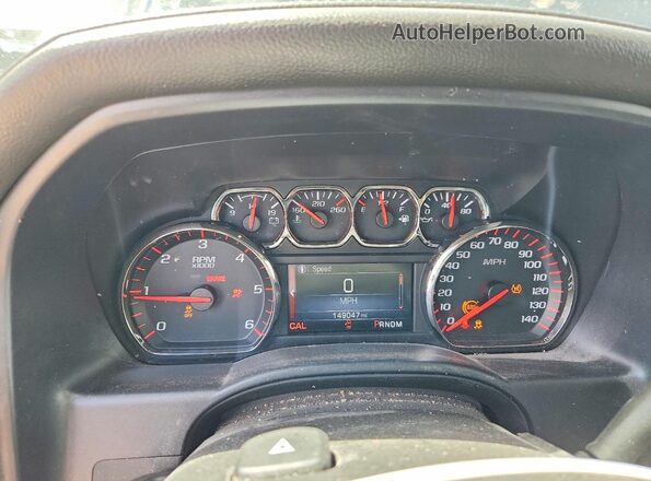 3GTU2NEC1GG303998 2016 GMC SIERRA Black Вид щитка приладів