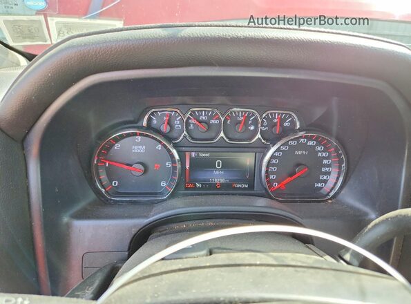 3GTU2NEC2GG344656 2016 GMC SIERRA Burgundy Vista del cuadro de instrumentos