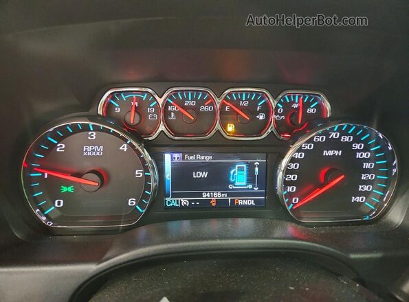 3GTU2NEC4HG505333 2017 GMC SIERRA Черный Вид щитка приборов
