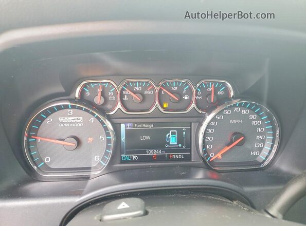 3GTU2NEC5JG384933 2018 GMC SIERRA White Вид щитка приладів
