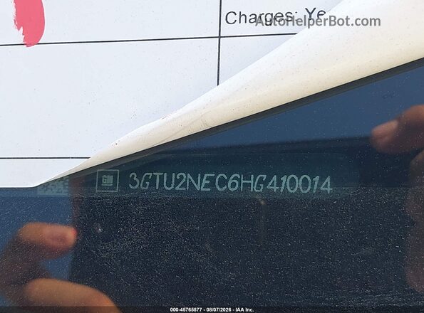 3GTU2NEC6HG410014 2017 GMC SIERRA White 