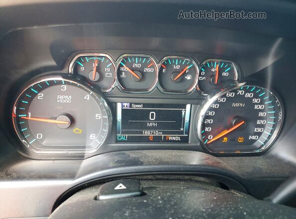 3GTU2NEC7HG138301 2017 GMC SIERRA Черный Вид щитка приборов