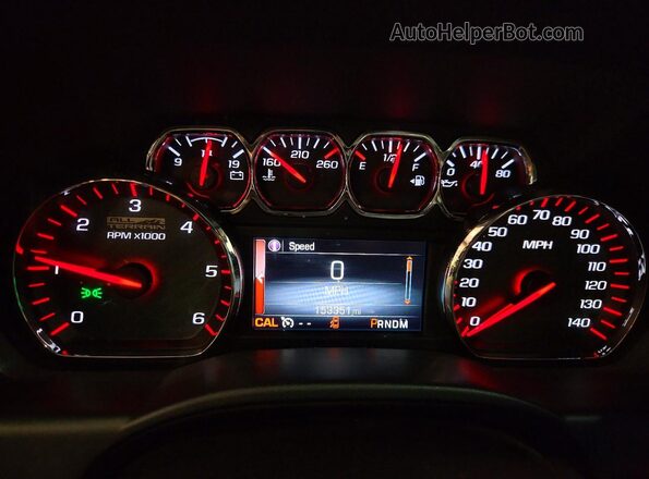 3GTU2NEC8GG332043 2016 GMC SIERRA Black ხელსაწყოთა პანელის ხედი