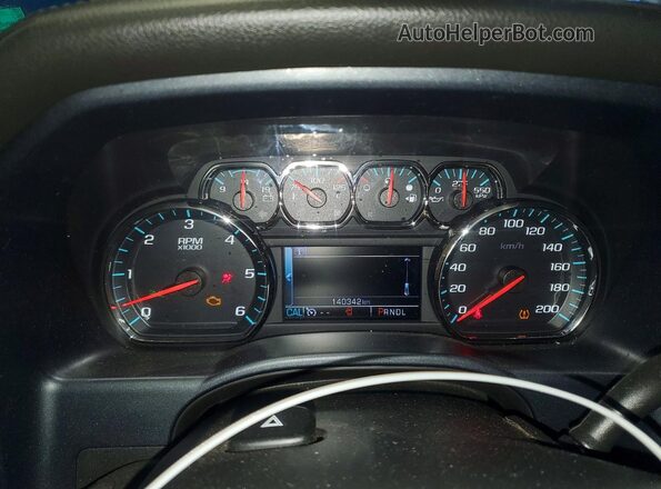 3GTU2NEC8HG320086 2017 GMC SIERRA Blue ხელსაწყოთა პანელის ხედი