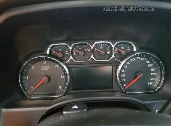 3GTU2NEJ7HG410795 2017 GMC SIERRA White Вид щитка приладів