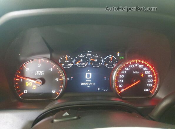 3GTU2PEC7GG371783 2016 GMC SIERRA White Instrument cluster view