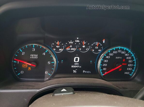 3GTU2PEC7JG546394 2018 GMC SIERRA Белый Вид щитка приборов