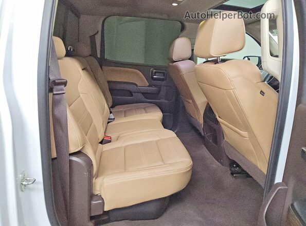 3GTU2PEJ5JG597181 2018 GMC SIERRA White უკანა სავარძლების ხედი