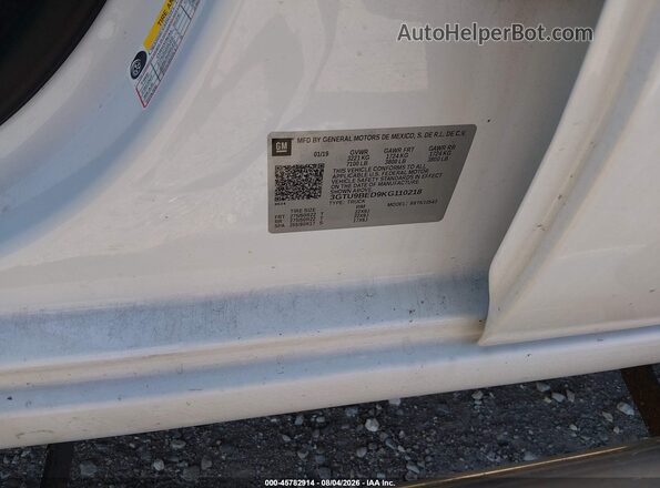 3GTU9BED9KG110218 2019 GMC SIERRA White Vista del compartimento del motor