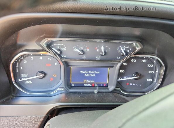 3GTU9CED1LG315667 2020 GMC SIERRA White Instrument cluster view