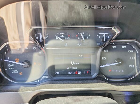 3GTU9CED9LG129696 2020 GMC SIERRA White Widok zestawu wskaźników