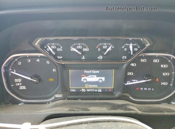 3GTU9CET3LG454559 2020 GMC SIERRA Черный Вид щитка приборов