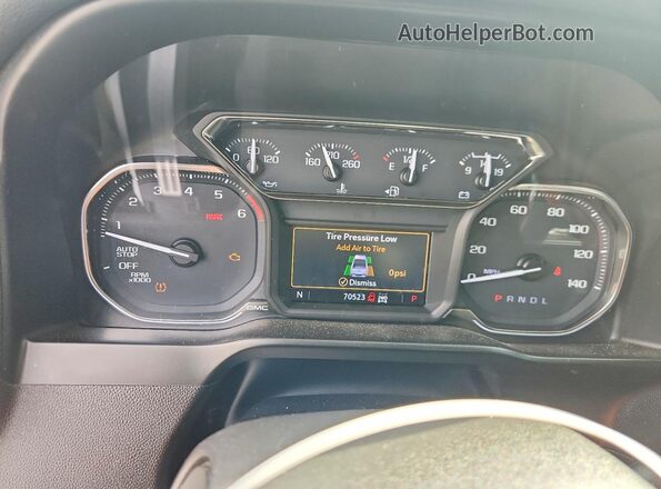 3GTU9DED0LG324334 2020 GMC SIERRA White Widok zestawu wskaźników