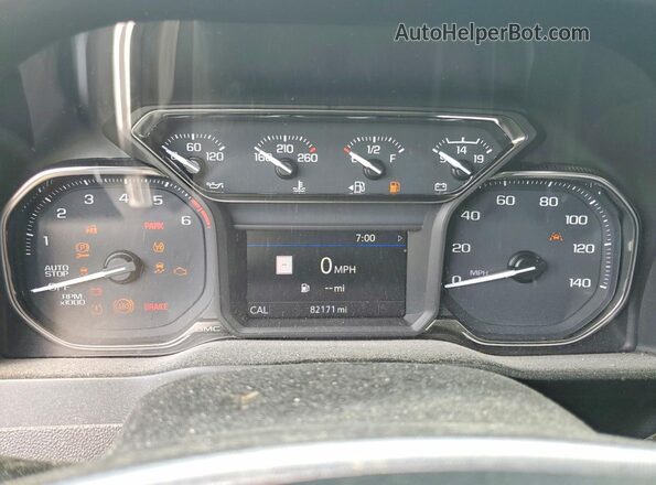 3GTU9DED0LG435045 2020 GMC SIERRA Silver Instrument cluster view