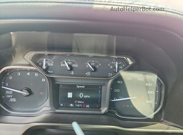 3GTU9DED1LG414835 2020 GMC SIERRA Красный Вид щитка приборов