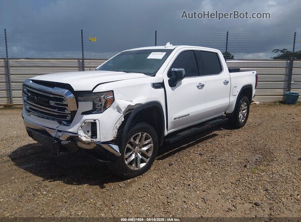 3GTU9DED3KG174850 2019 GMC SIERRA White წინა მარცხენა ხედი სამი მეოთხედიდან