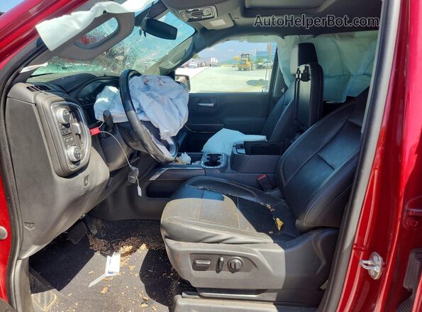 3GTU9DED6LG167506 2020 GMC SIERRA Красный Вид салона спереди