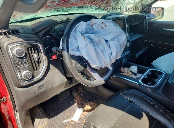 3GTU9DED6LG167506 2020 GMC SIERRA Красный Вид панели приборов