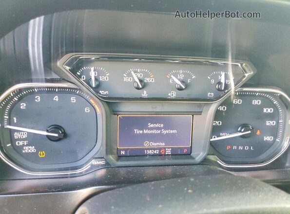 3GTU9DED8KG262602 2019 GMC SIERRA Black Սարքավորումների վահանակի տեսք