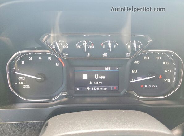 3GTU9DEL7LG170454 2020 GMC SIERRA Black Вид щитка приладів
