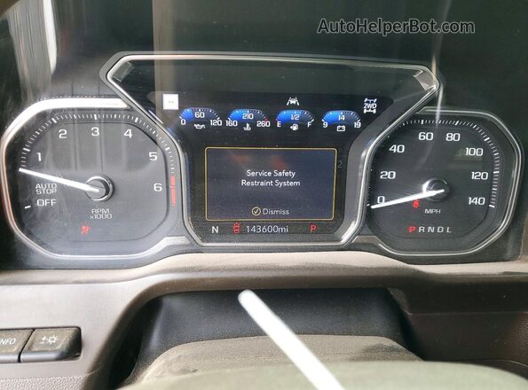 3GTU9FEL6LG387103 2020 GMC SIERRA White Вид щитка приладів