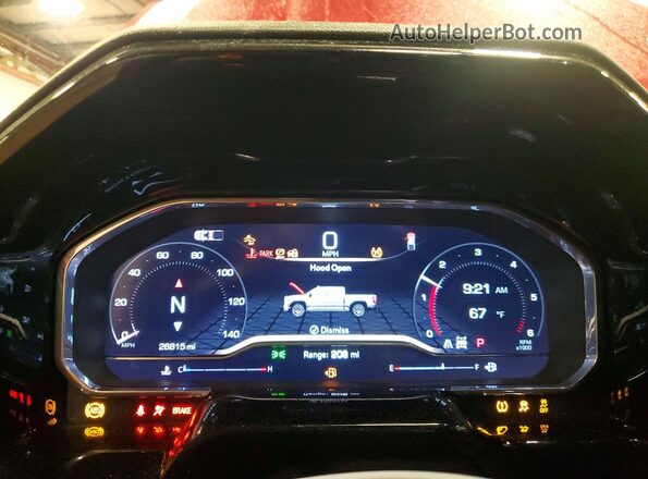 3GTUUCEDXRG409943 2024 GMC SIERRA Red Vista del cuadro de instrumentos