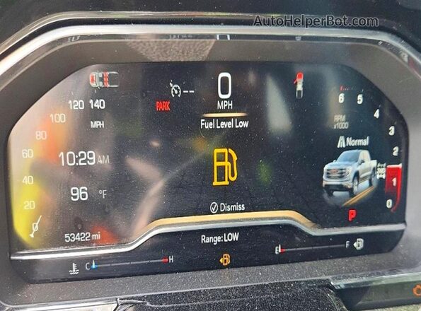 3GTUUDED1RG118088 2024 GMC SIERRA Gray ხელსაწყოთა პანელის ხედი