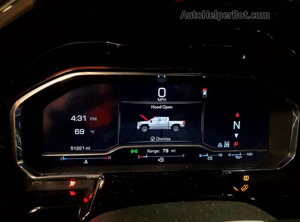 3GTUUDED2PG294211 2023 GMC SIERRA Black ხელსაწყოთა პანელის ხედი