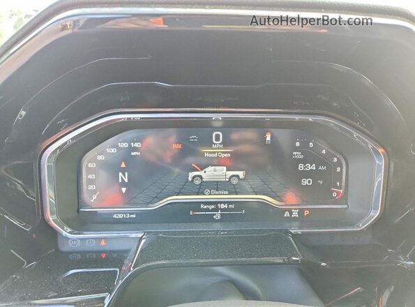 3GTUUDEL2PG283149 2023 GMC SIERRA White Vista del cuadro de instrumentos