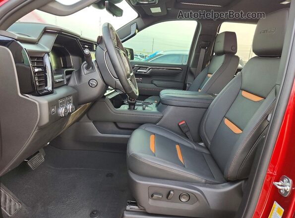 3GTUUEEL3TG315705 2026 GMC SIERRA Red Widok wnętrza z przodu