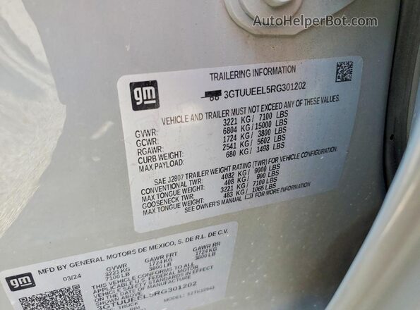 3GTUUEEL5RG301202 2024 GMC SIERRA Green Widok komory silnika