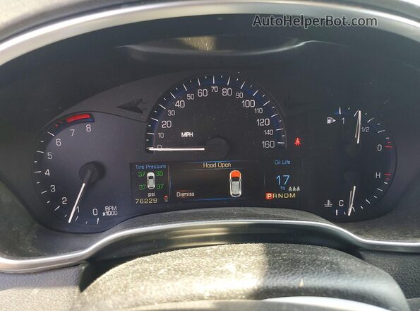 3GYFNBE33GS587821 2016 CADILLAC SRX Black Instrument cluster view