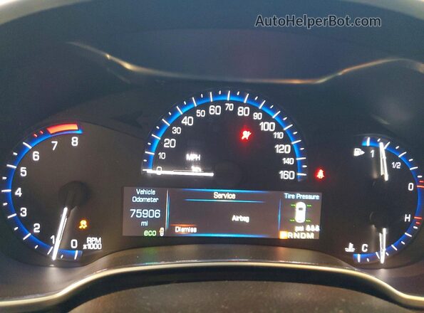 3GYFNBE3XGS524151 2016 CADILLAC SRX Black Vista del cuadro de instrumentos