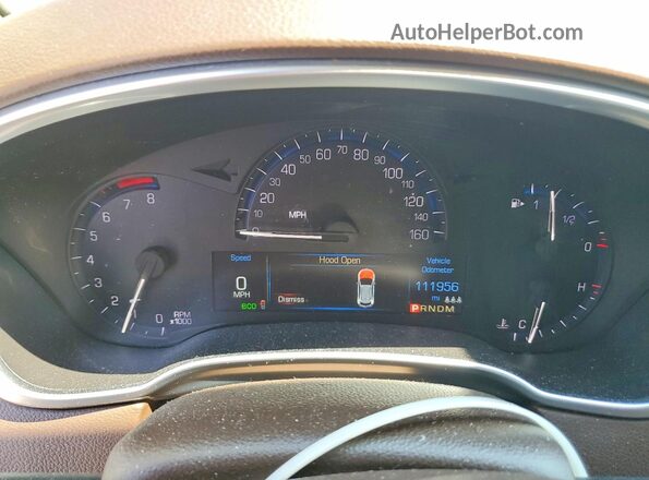 3GYFNBE3XGS527616 2016 CADILLAC SRX Gold Vista del cuadro de instrumentos